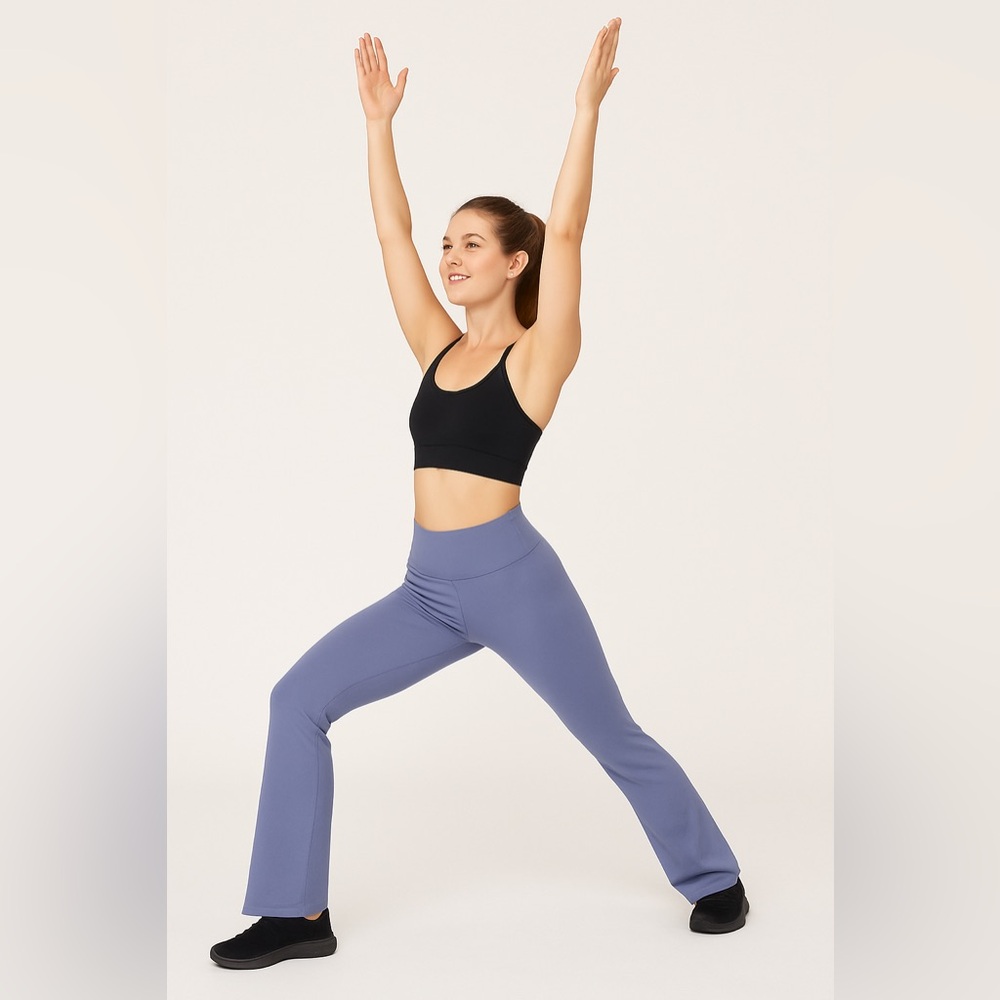 Athleta Straight Up Yoga Pants Blue Purple Size Medium Style 919179